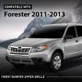 Front Bumper Upper Grille Grill For Subaru Forester 2011 2013 Grey Painted Replacement Part 91121sc040 Su1200149