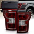 Acanii For Incandescent Model 2015-2017 Ford F150 Facelift Style Red Smoked Tail Lights Brake Lamps Pair Left Right