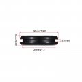 Uxcell Rubber Grommet Round Double-sided Mount Dia 28 Mm Id 22 For Wire Protection 4pcs