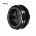 Uxcell Rubber Grommet Round Double-sided Mount Dia 28 Mm Id 22 For Wire Protection 4pcs