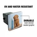 Poodle Puppy Dog Book Shelf Tow Trailer Hitch Cover Plug Insert