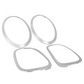Kuafu Pair Headlight Bezel Tail Light Compatible With 2014-2024 Mini Cooper S F55 F56 F57 Models Headlamp Cover Tail Lamp Trim 