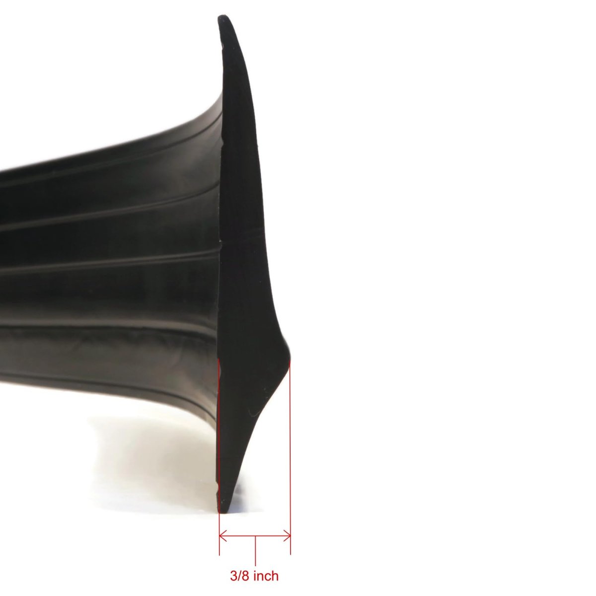 The Rop Shop Universal 16 Long Black Rubber Garage Door Threshold Weather Seal 3 Wide