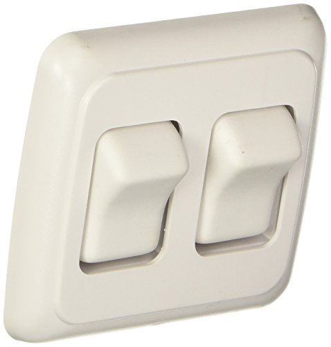 Rv Designer S533 Contoured Wall Switch Includes Base And Bezel On Off Double White Dc Electrical