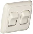 Rv Designer S533 Contoured Wall Switch Includes Base And Bezel On Off Double White Dc Electrical 