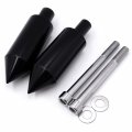Httmt- Extended Aluminum Spike Frame Sliders Black For 2003-2006 Cbr600rr Cbr600 P N Mt290-016