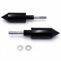 Httmt- Extended Aluminum Spike Frame Sliders Black For 2003-2006 Cbr600rr Cbr600 P N Mt290-016