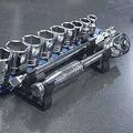 3 8 In Side Mount Ratchet And Extension Holder 8352 2 Piece Powder Coated Tool Storage For Socket Organizers 