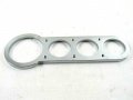 Ball Milled Gauge Panel Bpw-4004 Polished Aluminum With 1 X 3 125 In Hole And 2 0625 Holes For Chevy Ford Mopar Universal Fit 