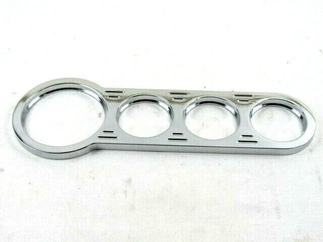 Ball Milled Gauge Panel Bpw-4004 Polished Aluminum With 1 X 3 125 In Hole And 2 0625 Holes For Chevy Ford Mopar Universal Fit