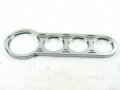 Ball Milled Gauge Panel Bpw-4004 Polished Aluminum With 1 X 3 125 In Hole And 2 0625 Holes For Chevy Ford Mopar Universal Fit