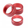 A Absopro Power Volume Tune 4wd Switch Knob Cover Ring For Toyota Tundra 2014-2021 Aluminum Alloy Red Set Of 3