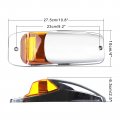 Ocpty 7led Cab Marker Light 7pcs Amber Top Roof Running Assembly Fit For Heavy Duty Trucks Mack Kenworth Peterbilt Freightliner