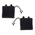 Rear Hitch Covers For 2019 2023 Porsche Cayenne Driver And Passenger Side Pair Textured Black Plastic Replaces Po1129102 