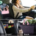 Eing Crystal Car Organizers And Storage Purse Holder Seat Back Net Handbag Accessories With Bling Diamonds For Women Pet