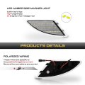 Led Front Bumper Side Marker Lights For 06 10 Mercedes W251 R Class320 R350 R500 R63amg White 6000k Turn Signal Light L And R