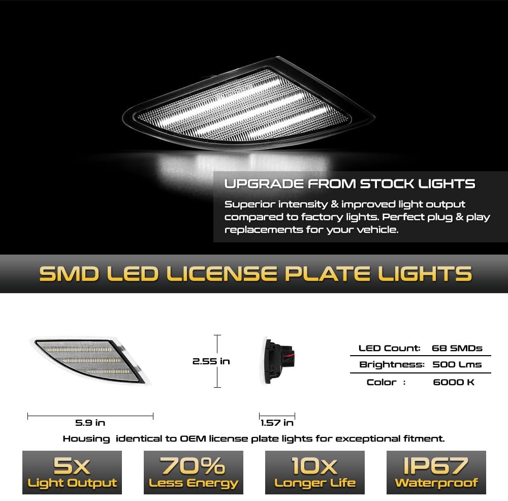 Led Front Bumper Side Marker Lights For 06 10 Mercedes W251 R Class320 R350 R500 R63amg White 6000k Turn Signal Light L And R
