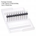 Uxcell Micro Pcb Drill Bit Set 1 8 Shank 0 35mm Solid Tungsten Carbide Cnc Engraving Print Circuit Board Bits Rotary Tool 10pcs
