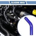 1 Pcs 19-22mm 0 75 87 Id 102mm 4 02 Length 45 Degrees Blue Car Silicone Hose Coolant Universal