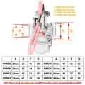 Pwk 38mm Carburetor For Honda Cr250 Cr250r Cr500r Kawasaki Kx125 Kx250 Suzuki Rm125 Rm250 Yamaha Yz250 Yz465 Universal 125cc