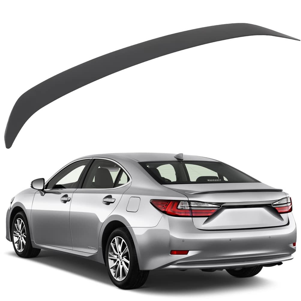 Rear Trunk Spoiler Wing For Lexus Es300h And Es350 2013 2018 Matte Black Abs Adjustable Racing Improved Aerodynamics Stability