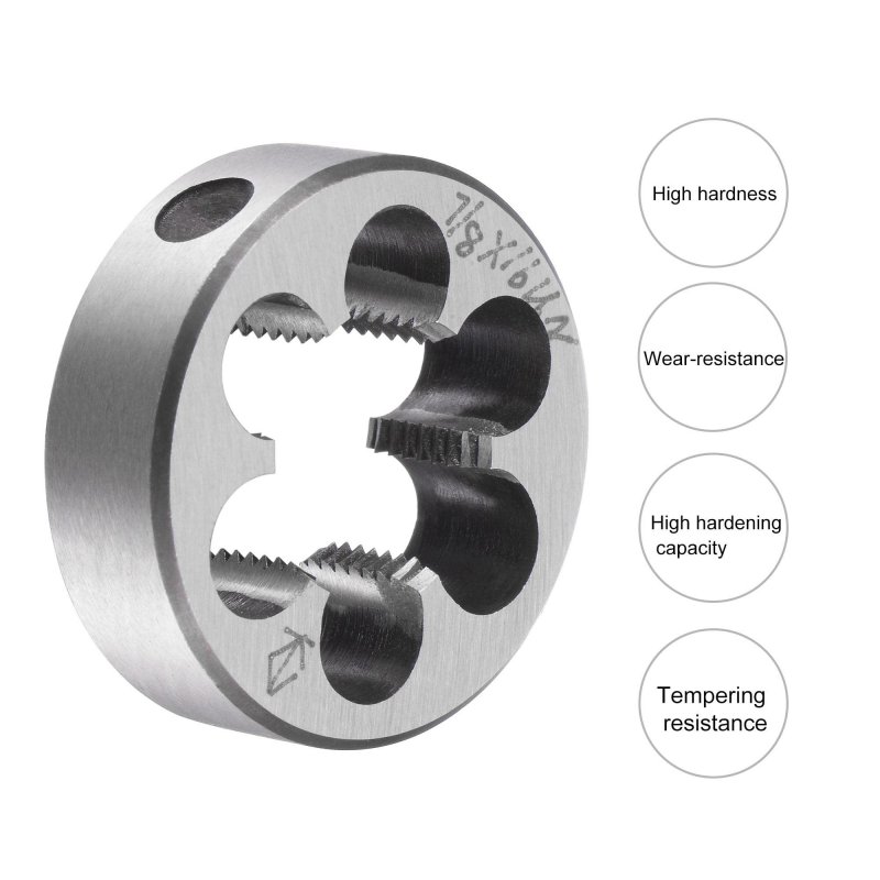 Round Threading Dies 7 8 -20 Unc Alloy Tool Steel Machine Thread Repair Hand