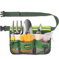 Fasite Yl003f 7-pocket Gardening Tools Belt Bags Garden Waist Bag Hanging Pouch Green 