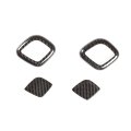 Llkuang Real Carbon Fiber Car Headrest Lift Adjustment Button Decorative Cover Trim Fit For Maserati Ghibli 2014-2021