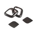 Llkuang Real Carbon Fiber Car Headrest Lift Adjustment Button Decorative Cover Trim Fit For Maserati Ghibli 2014-2021
