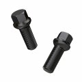 20pcs Extended Black Lug Bolts 14x1 5 33mm Shank Length Not Oem Ball Radius Seat Compatible With Audi Tt A3 A4 S4 A5 S5 A6 S6