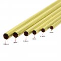 Uxcell Brass Tube 4mm 4 5mm 5 6mm Od X 0 2mm Wall Thickness 300mm Length Seamless Round Pipe Tubing Pack Of 6