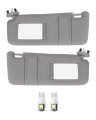 Sun Visor Fit For 2006-2011 Toyota Camry With Sunroof Left And Right Sides Gray 