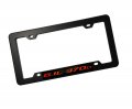 Erpart Black License Plate Tag Frame With 6 1l 370ci Red On Highly Polished Real Aluminum Emblem