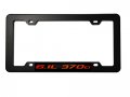 Erpart Black License Plate Tag Frame With 6 1l 370ci Red On Highly Polished Real Aluminum Emblem