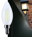 8w Led B11 Candle Tip Light Bulb 4000k Cool White 760 Lumens Frost Finish E12 Candelabra Base Dimmable 300 Degrees Beam Wet 