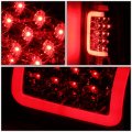 Auto Dynasty Compatible With Chevy Gmc C K-series Pair Of 3d Led Tail Brake Lights Chrome Housing Smoked Lens