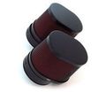 Set Of 2 Black Red Oval Air Filters 54mm For Honda Cb Cm400 450 Cx Gl500 650 Cb650 750 900 1000 1100 Cbx 