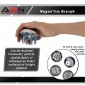 Abn Magnetic Tray For Mechanics 4pk Parts Bowl Tool Holder 4 2 Inch Round 4-pack
