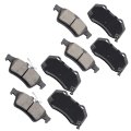 Front And Rear Ceramic Brake Pad Set 8pcs For Chevrolet Cobalt 2 0l 2008 2010 D1379 D1095 