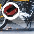 Universal Motorcycle Kickstand Pad Cnc Side Stand Foot Extension Support Plate Red