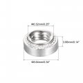 Uxcell Self -clinching Nuts 10-32 X 0 14-inch Stainless Steel Rivet Nut Round Head Metal Sheet Mounting Hardware Fastener 50pcs