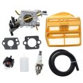 Carbhub C1m-el37b Carburetor For Husqvarna 445 445e 450 450e Gas Chainsaw With Air Filter Tune Up Kit