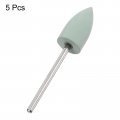 Uxcell 5 Pcs Silicone Rubber Grinding Buffing Wheels 800 Grits 10mm Dia Tapered Polishing Head For Electric Rotary Tool