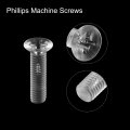 Uxcell M5 X 20mm Plastic Phillips Machine Screws Pc Flat Head Bolts Transparent 25pcs