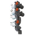 Aju75152602 Washer Inlet Valve Assembly For Lg Wt7405cw Wt7305cv Wt7305cw Wt7150cw Replaces 5221ea1008s Ap6335382 Ps12580369