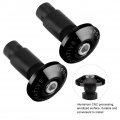 Fydun Motorcycle Handlebar End Slider Plug Caps For Racing Atv Offroad 22mm 7 8inch Black
