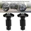 Fydun Motorcycle Handlebar End Slider Plug Caps For Racing Atv Offroad 22mm 7 8inch Black