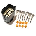 Wpt-1084 Au2z-14s411-aea Connector Kit Ford Vehicles 8 Position Male Sealed With Terminals And Seals Replacement For
