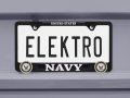 Navy 3d Black Metal License Plate Frame