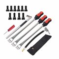 Dr Roc Tire Spoons Lever Motorcycle Dirt Bike Lawn Mower Changing Tools With Bag 3x14 5 Inchtire Irons And 1x Valve Stems 
